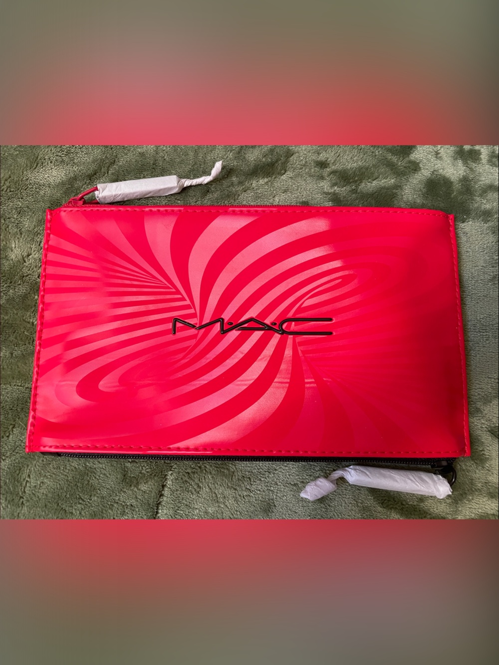 MAC Cosmetics Red Swirl Tablet Pouch